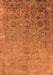 Machine Washable Oriental Orange Industrial Area Rugs, wshurb2683org