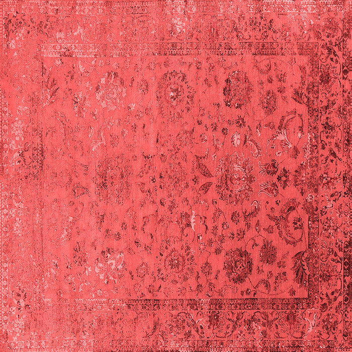Machine Washable Oriental Red Industrial Rug, wshurb2683red