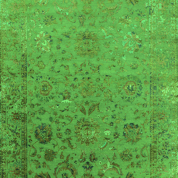 Oriental Green Industrial Rug, urb2683grn