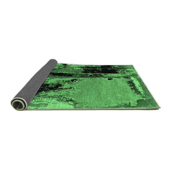 Sideview of Oriental Emerald Green Industrial Rug, urb2684emgrn