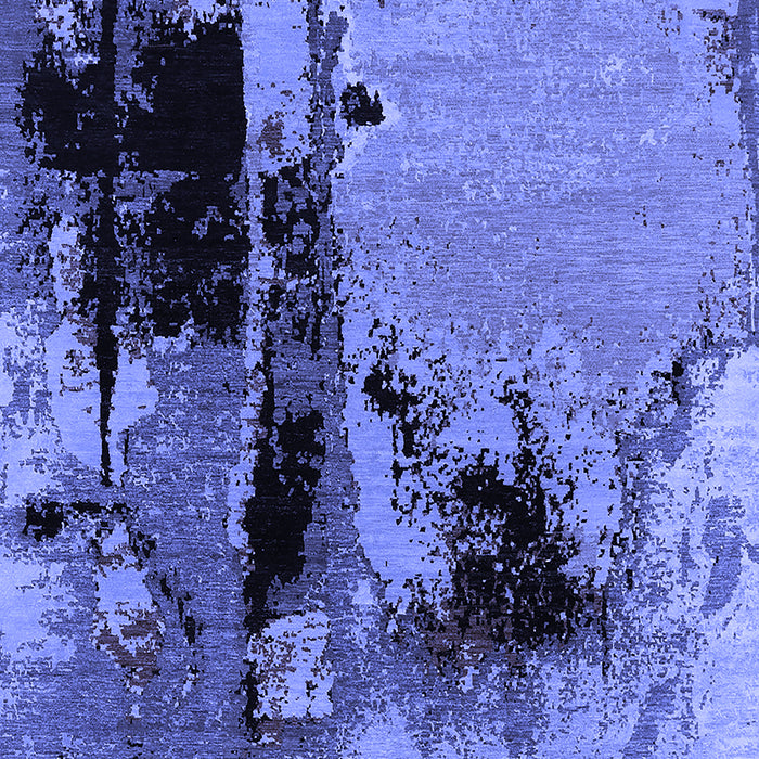 Oriental Blue Industrial Rug, urb2684blu