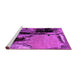 Sideview of Machine Washable Oriental Pink Industrial Rug, wshurb2684pnk