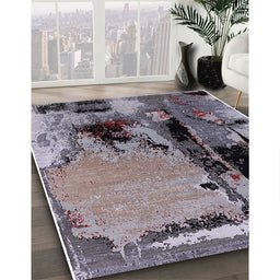 Machine Washable Industrial Modern Plum Purple Rug in a Family Room, wshurb2684