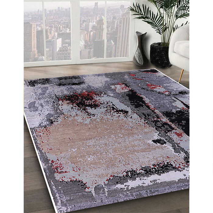 Machine Washable Industrial Modern Plum Purple Rug in a Family Room, wshurb2684