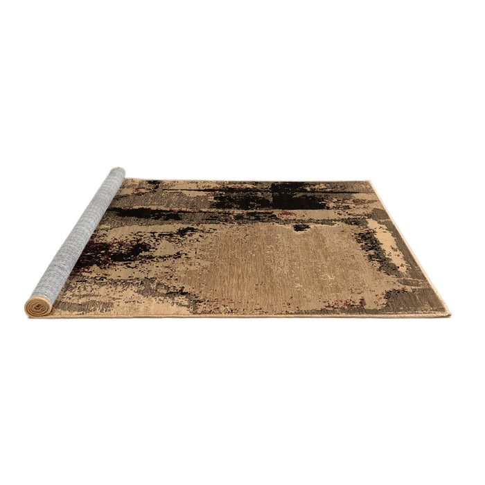Sideview of Machine Washable Oriental Brown Industrial Rug, wshurb2684brn