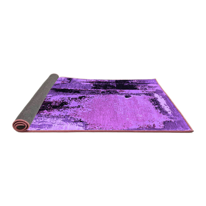 Sideview of Oriental Purple Industrial Rug, urb2684pur