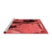 Industrial Red Washable Rugs