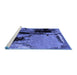 Sideview of Machine Washable Oriental Blue Industrial Rug, wshurb2684blu