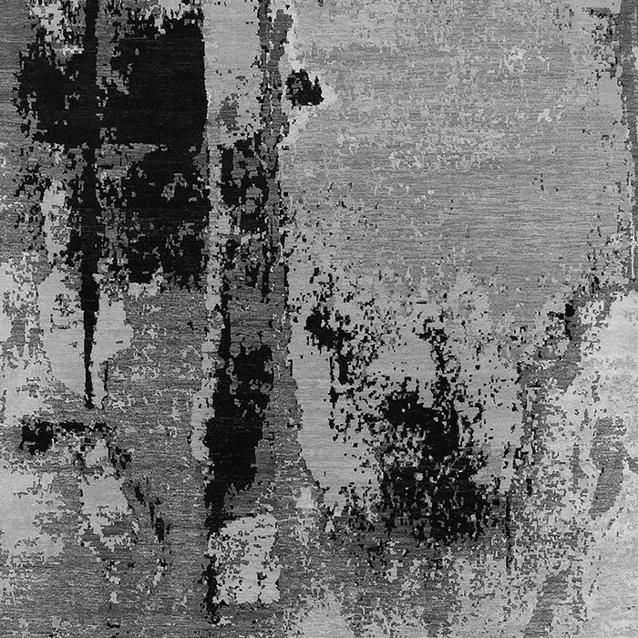 Machine Washable Oriental Gray Industrial Rug, wshurb2684gry