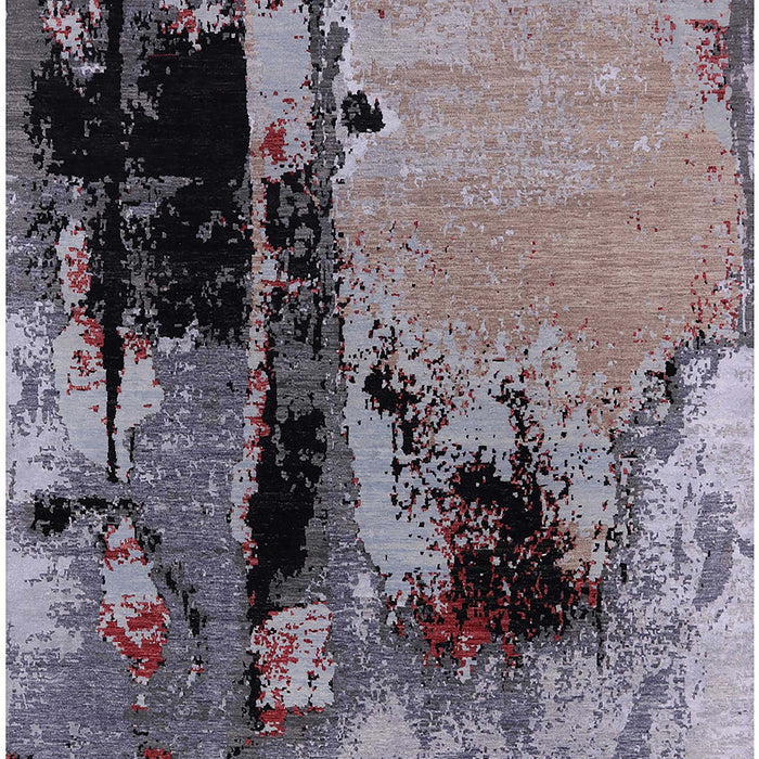 Mid-Century Modern Plum Purple Oriental Rug, urb2684