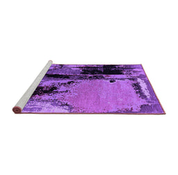 Sideview of Machine Washable Oriental Purple Industrial Area Rugs, wshurb2684pur