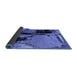 Sideview of Oriental Blue Industrial Rug, urb2684blu