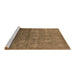 Sideview of Machine Washable Oriental Brown Industrial Rug, wshurb2685brn