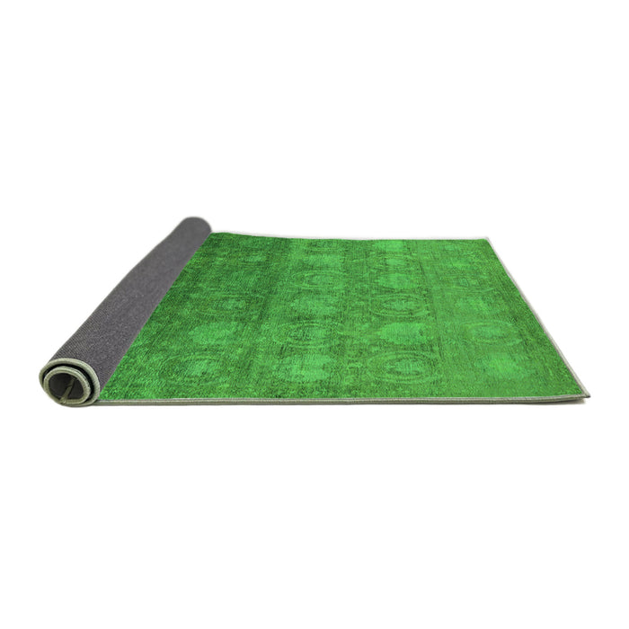 Sideview of Oriental Green Industrial Rug, urb2685grn