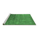 Sideview of Machine Washable Oriental Emerald Green Industrial Area Rugs, wshurb2685emgrn