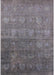 Mid-Century Modern Carbon Gray Oriental Rug, urb2685