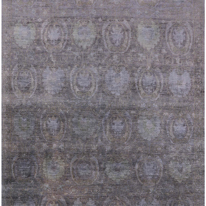 Mid-Century Modern Carbon Gray Oriental Rug, urb2685