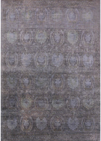 Machine Washable Industrial Modern Carbon Gray Rug, wshurb2685