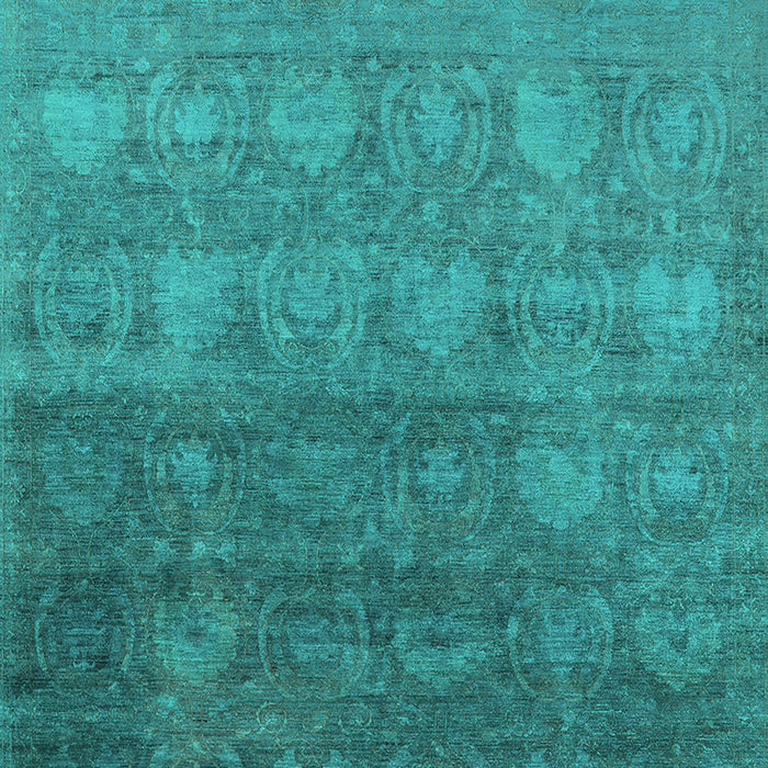 Oriental Turquoise Industrial Rug, urb2685turq