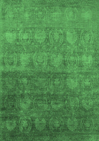 Oriental Emerald Green Industrial Rug, urb2685emgrn