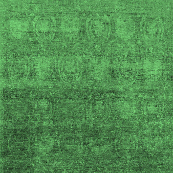 Oriental Emerald Green Industrial Rug, urb2685emgrn
