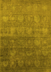 Oriental Yellow Industrial Rug, urb2685yw