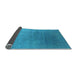 Sideview of Oriental Light Blue Industrial Rug, urb2686lblu