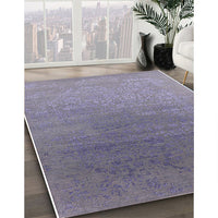 Mid-Century Modern French Lilac Purple Oriental Rug, urb2686