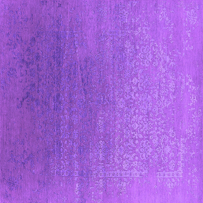Square Machine Washable Oriental Purple Industrial Area Rugs, wshurb2686pur