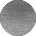 Round Oriental Gray Industrial Rug, urb2686gry