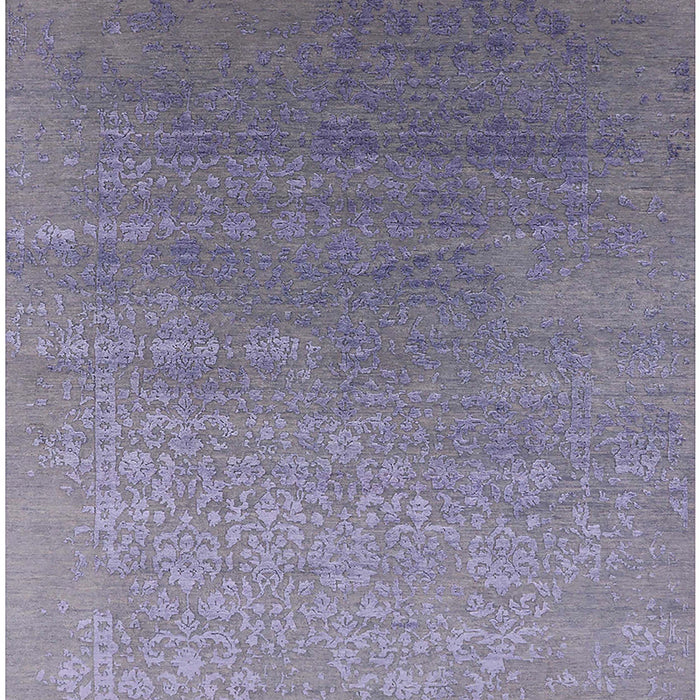 Machine Washable Industrial Modern French Lilac Purple Rug, wshurb2686