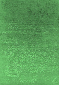 Oriental Emerald Green Industrial Rug, urb2686emgrn