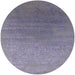 Round Machine Washable Industrial Modern French Lilac Purple Rug, wshurb2686