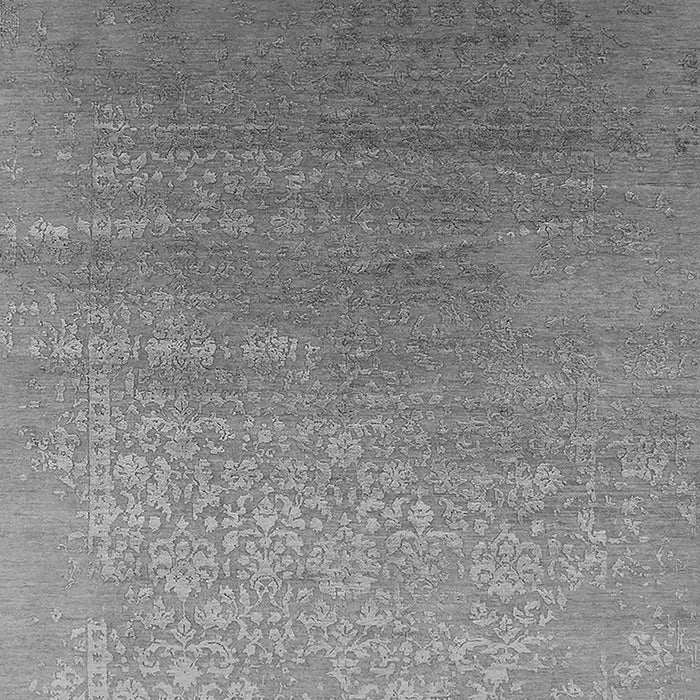 Machine Washable Oriental Gray Industrial Rug, wshurb2686gry