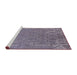 Sideview of Machine Washable Industrial Modern Grape Purple Rug, wshurb2687