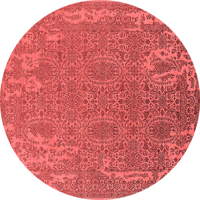 Machine Washable Oriental Red Industrial Rug, wshurb2687red