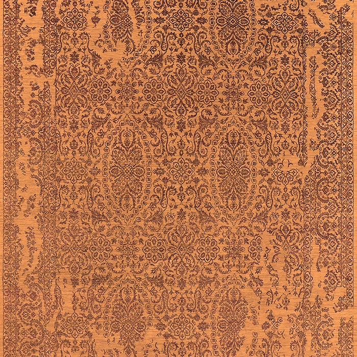 Oriental Orange Industrial Rug, urb2687org