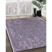 Machine Washable Industrial Modern Grape Purple Rug in a Family Room, wshurb2687