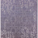 Square Machine Washable Industrial Modern Grape Purple Rug, wshurb2687