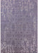 Machine Washable Industrial Modern Grape Purple Rug, wshurb2687