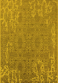 Oriental Yellow Industrial Rug, urb2687yw