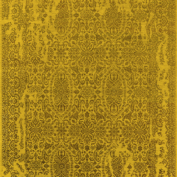 Oriental Yellow Industrial Rug, urb2687yw