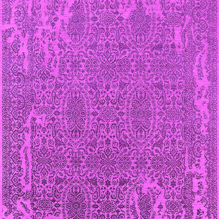 Machine Washable Oriental Pink Industrial Rug, wshurb2687pnk