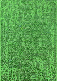 Oriental Green Industrial Rug, urb2687grn