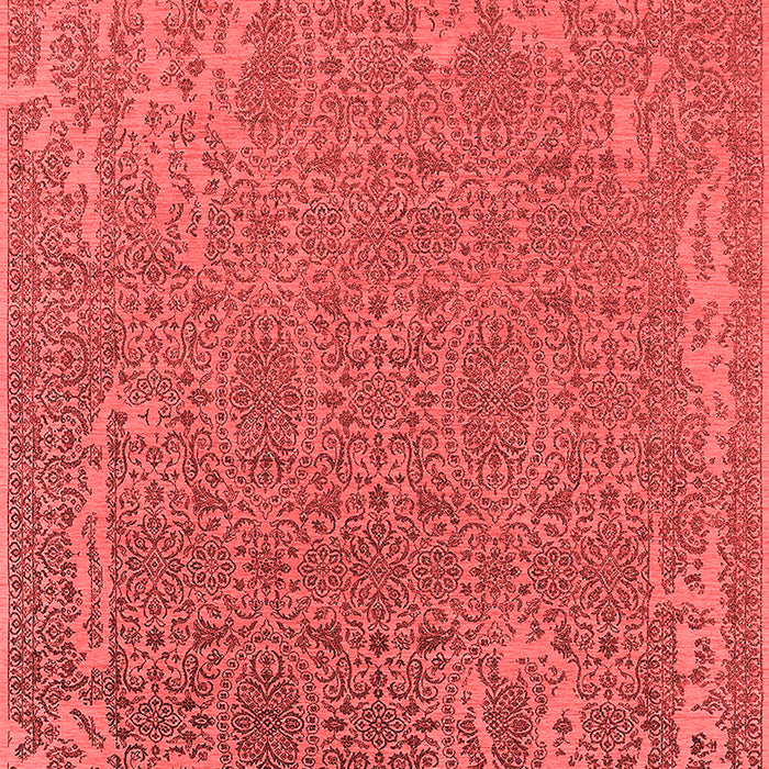 Machine Washable Oriental Red Industrial Rug, wshurb2687red