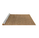 Sideview of Machine Washable Oriental Brown Industrial Rug, wshurb2688brn