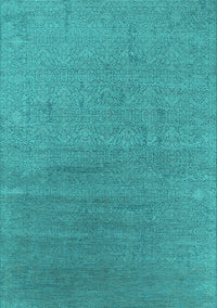 Oriental Turquoise Industrial Rug, urb2688turq