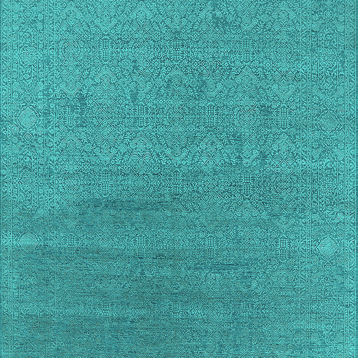 Oriental Turquoise Industrial Rug, urb2688turq