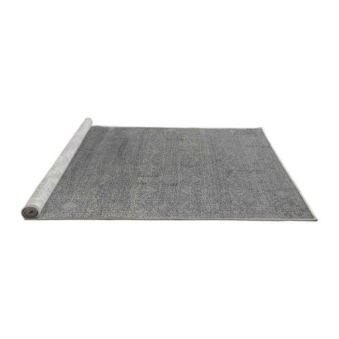 Sideview of Machine Washable Oriental Gray Industrial Rug, wshurb2688gry