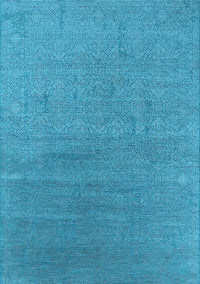 Oriental Light Blue Industrial Rug, urb2688lblu